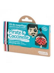 Kit de maquillage 3 couleurs Pirate et coccinelle