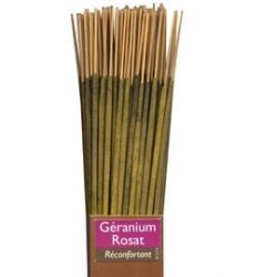 Bâtonnet encens 100% naturel Géranium Rosa