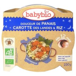 Assiette Douceur de Panais, carotte et polenta 12mois+