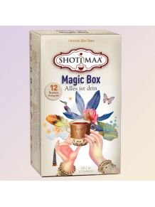 Boîte cadeau SHOTI MAA MAGIC BOX ,assortiment de 12 infusions bio ayurvédiques