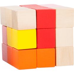 Cube à reconstruire bleu-vert