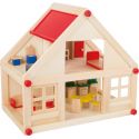 Maison de poupée en bois - Meublée - Legler
