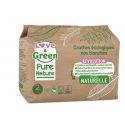 Couches Pure Nature (35)- T2 , 3-6 kg Love and Green