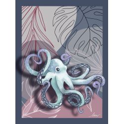 Affiche Petit Octopus A3 - MoonChild Illustration