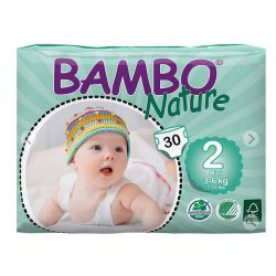 mini pack 3 à 6 kgs T2 - 30 couches - Bambo Nature