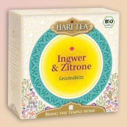 Infusion bio Hari Tea, "Eclair de génie"  gingembre et citron