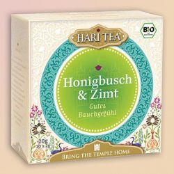 Infusion bio Hari Tea, "Estomac tranquille",  miel, cannelle et romarin