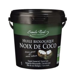 Huile  de Coco désodorisée Bio - Emile Noël,1L