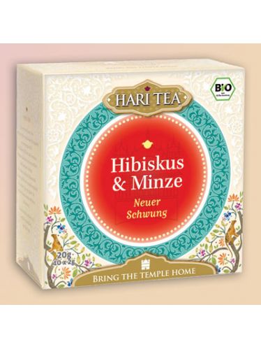 Infusion bio Hari Tea, "Nouvel élan",  menthe et hibiscus